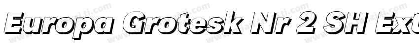 Europa Grotesk Nr 2 SH ExtraBold字体转换